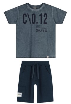 Camiseta Infantil Cinza Colorittá - comprar online