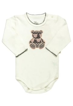 Conjunto Body Calça Estampada Tricot Anjos Baby - comprar online