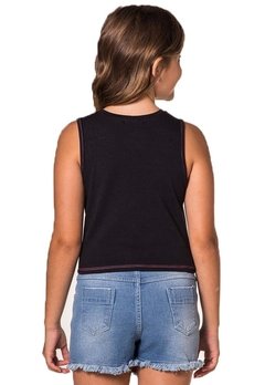 Cropped Infantil Simplicity Preto Vic&Vicky - comprar online