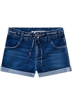 Shorts Jeans Escuro Infantil Vick&Vicky