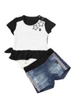 Conjunto Body Shorts Preto Ok e Pakita