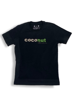 Camiseta Infantil Coconut Preta Dudes