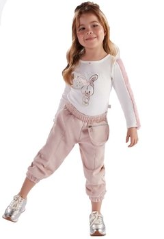 Calça Infantil Rosa Kiki Xodó 4 - comprar online