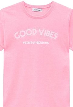 Blusa MC Good Vibes Rosa Vic&Vicky - comprar online