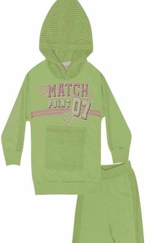 Conjunto Calça Infantil Manga Longa Capuz Verde Catavento - comprar online