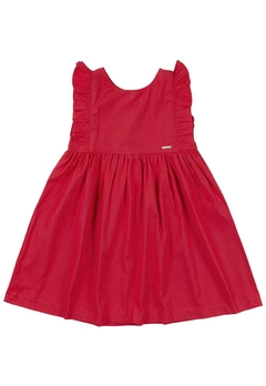 Vestido Curto Infantil Vermelho Vrasalon - comprar online