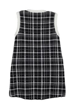 Vestido Regata Infantil Xadrez Preto Pituchinhus - comprar online