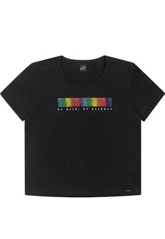 Blusa Juvenil No Rain No Rainbow Preto Elian - comprar online