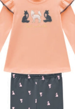 Conjunto Calça Blusa Gatinhos Infantil Kyly - comprar online
