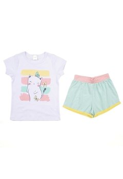 Pijama Infantil Estampado Branco Have Fun