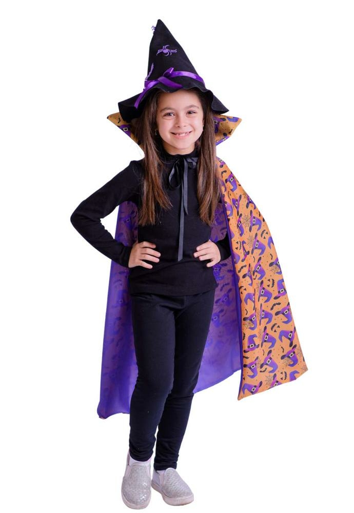 Blusa com estampa de capa para meninos e meninas de Halloween para meninas  adolescentes (A, 12 a 18 meses)