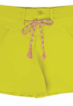 Shorts Infantil Sarja Amarelo D'way - comprar online