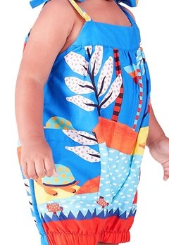 Macacão Infantil Estampado Folhas Precoce - comprar online