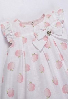 Vestido Bebê Estampado Rosa Anjos Baby - comprar online