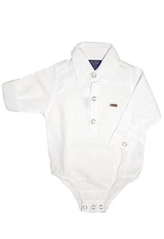 Body Longo Branco Mania Kids