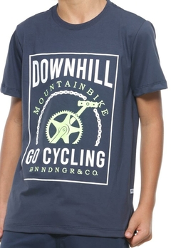 Camiseta Infantil Azul Downhill Banana Danger - comprar online