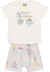 Conjunto Camiseta Bermuda Infantil Bramca Nini & Bambini