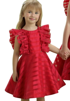 Vestido Infantil Festa Vermelho Petit Cherie