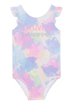 Maiô I Believe in Unicorns Tie Dye Kukiê