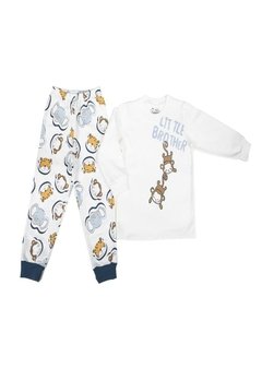 Pijama Infantil Branco Brother Have Fun