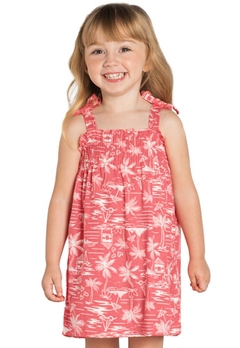 Vestido Infantil Estampado Vermelho Brandili