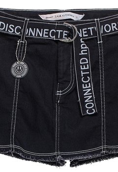 Shorts Saia Sarja Connected Network Preto I AM - comprar online