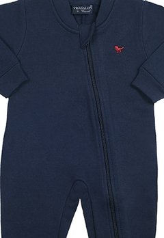 Pijama Macacão Infantil Azul Marinho Vrasalon - comprar online