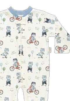 Macacão Bebê Branca Estampada Bicicletas Anjos Baby - comprar online