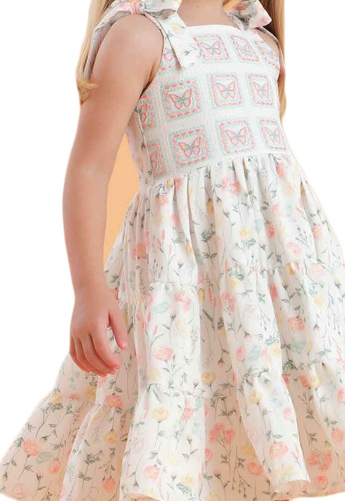 Vestido infantil de croche para 4 anos