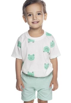 Pijama Infantil Estampado Verde Have Fun