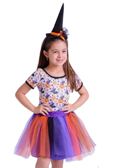 Fantasia Infantil Halloween Roxo Douvelin - comprar online