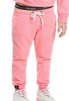 Calça Moleton Infantil Rosa Poah Noah