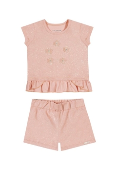 Conjunto Rosa Borboletas Infantil Coloritta