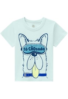 Pijama Infantil Azul Cachorro To Cãosado Brandili - comprar online
