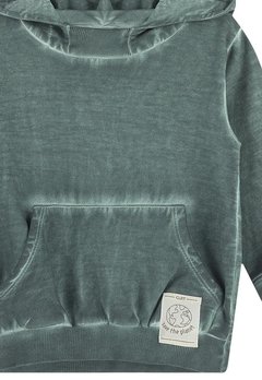 Blusão ML Capuz em Moletom Felpado Verde Colorittá - comprar online