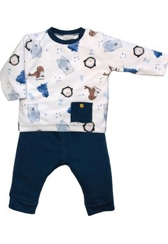 Conjunto de Plush Bebê Azul Pinguim Tilly Baby