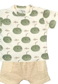 Conjunto Blusa Shorts Estampado Verde Tilly Baby - comprar online