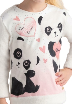 Blusa Infantil Estampada Panda Bika Kids - comprar online