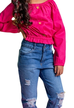 Conjunto Infantil Calça Camisa Rosa Vigat - comprar online
