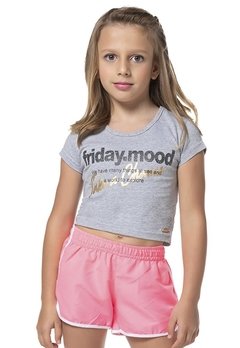 Blusa Infantil Cinza Friday.Mood Vrasalon