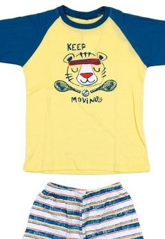 Pijama Keep Moving Amarelo Have Fun - comprar online
