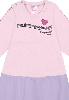 Vestido Longo Rosa Lilás Infantil Abrange - comprar online