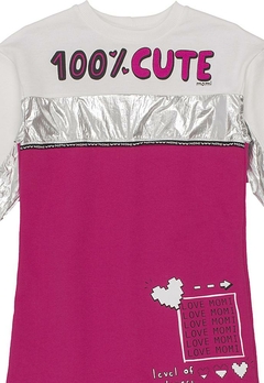 Vestido ML 100% Cute Love Rosa Pink Momi - comprar online