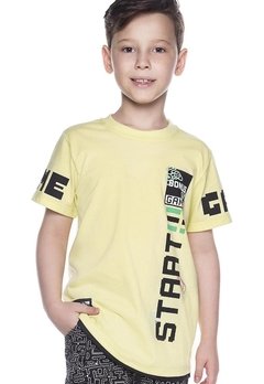 Camiseta Infantil Start Amarela Have Fun