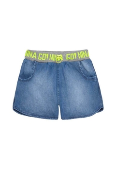 Conjunto Blusa Boxy Shorts Jeans Nina Go na internet