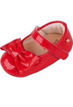 Sapato Bebe Infantil Vermelho Pampili
