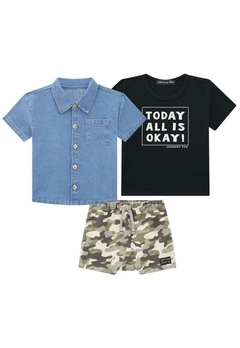 Conjunto Três peças Today Infantil Johnny Fox