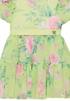 Vestido Verde Estampado Infantil Petit Cherie - comprar online