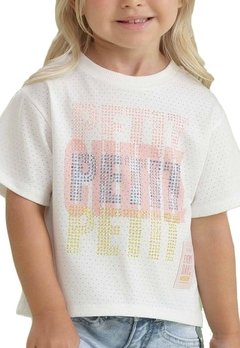 Blusa Infantil Strass Branco Petit Cherie - comprar online
