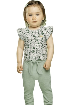Conjunto Blusa Calça Cotton Leve Verde Coloritta - comprar online